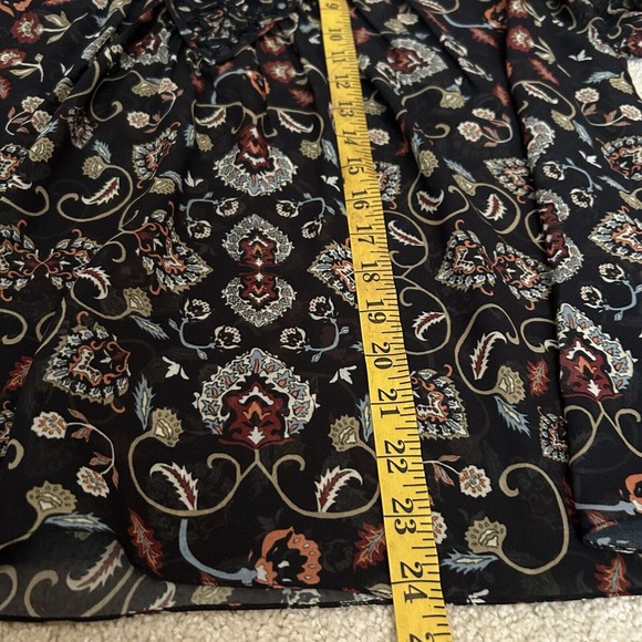 Sachin & Babi Women's Dylan Printed Cutwork Top Blouse Size XS Floral Boho - Picture 9 of 10